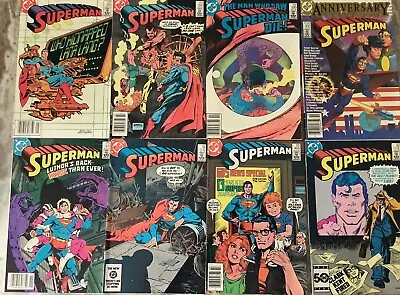 Buy Superman 391, 392, 399, 400, 401, 402, 404, 410 DC 1984/85 Comic Books • 15.52£