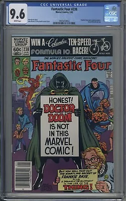 Buy Fantastic Four # 238 CGC 9.6 Frankie Raye Gains Plasma Powers Newsstand Edition • 77.65£