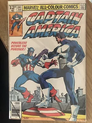 Buy Captain America #241. Marvel Comics 1980. 1st Cap & Punisher. Frank Miller Cover • 40£