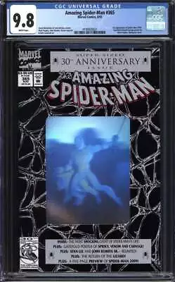 Buy Amazing Spider-man #365 Cgc 9.8 White Pages / 1st Appearance Of Spider-man 2099 • 132.02£
