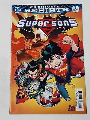 Buy Super Sons 1 Jorge Jimenez Cover A DC Comics Robin Superboy 2017 • 9.31£