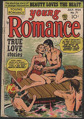 Buy Young Romance #71 July 1954 Prize Romance Comic Gorgeous John Prentice Cover • 31.06£