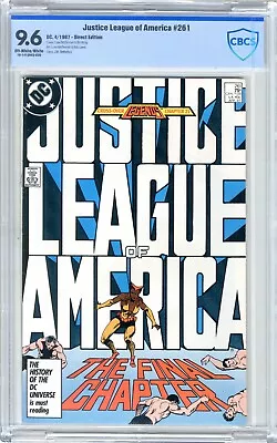 Buy Justice League Of America  #261  CBCS  9.6   NM+  Off Wht-wht Pgs 4/87  Last Iss • 112.61£