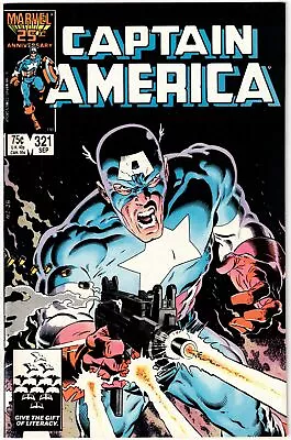 Buy Captain America #321 (1986)- 1st Ultimatum Team-flag Smasher-mike Zeck Cover- Vf • 9.89£