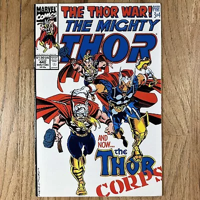 Buy Thor #440 1st App Of The Thor Corps Marvel Comics 1991 VF I Combine Ship. • 6.95£