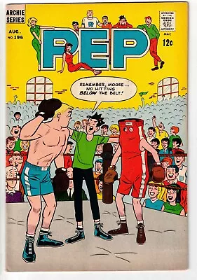 Buy Pep Comics #196 1966 Vintage Boxing Cover Silver Age Fine! • 10.03£