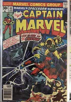 Buy Captain Marvel #48 Cheetah Marvel 1st Series (4.5 VG+) (1977) • 3.07£