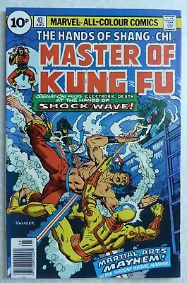 Buy The Hands Of Shang-Chi Master Of Kung Fu #43 - UK Variant - August 1976 VF- 7.5 • 7.25£