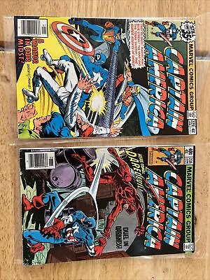 Buy Captain America #234 And 229 Lot (1979) Newsstand Edition, Vs. Daredevil • 10.86£