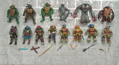 Buy Teenage Mutant Ninja Turtles Baxter Splinter Cockroach Shredder X 15 + Weapons • 34.95£