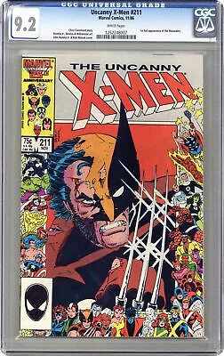 Buy Uncanny X-Men #211D CGC 9.2 1986 1252248007 • 48.93£