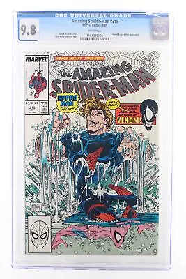 Buy Amazing Spider-Man #315 - Marvel Comics 1989 CGC 9.8 Venom + Hydro-Man Appearanc • 123.48£