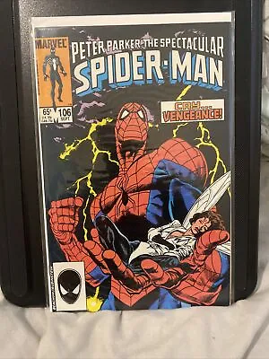 Buy Spectacular Spider-Man No. 106 Sep 1985 (VFN-) (7.5) Copper Age • 2£
