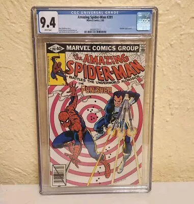 Buy The Amazing Spider-Man #201 CGC Graded 9.4 Marvel Comic Book 1980 Punisher Key • 62.12£