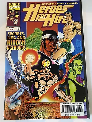 Buy HEROES FOR HIRE #8 Luke Cage Iron Fist Marvel Comics 1998 NM • 3.49£