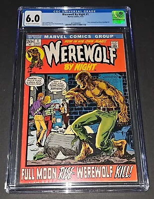 Buy Werewolf By Night #1 CGC 6.0 1972 HOT BOOK!!! • 139.01£