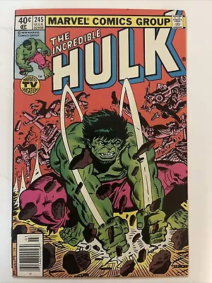 Buy Incredible Hulk #245 NEWSSTAND (Marvel 1979) 1st App Super Mandroid NM/VF • 15.52£