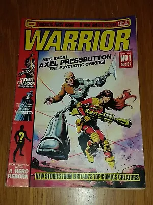 Buy Warrior #1 Vg/fn 5.0 1982 Alan Moore 1st V For Vendetta British Monthly Mag (b) • 139.99£