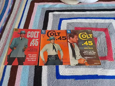 Buy 3 Colt 45 Cowboy Western Comics Nos 7 924 1058 1958-1961 Dell Box 177 • 4.99£