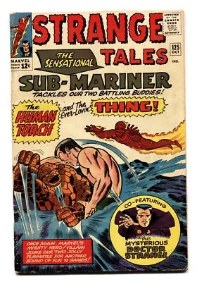 Buy STRANGE TALES #125 Comic Book-THING-SUBBY-TORCH--MARVEL 12 CENT • 49.60£