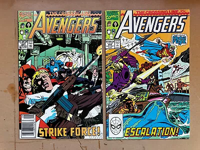 Buy The Avengers #321 & 322 (Marvel 1990) Near Mint. The Crossing Line • 2.33£