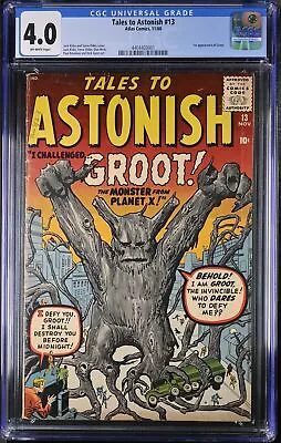 Buy Tales To Astonish #13 CGC VG 4.0 Off White 1st Groot Guardians Of The Galaxy! • 1,863.08£
