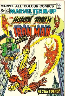 Buy Marvel Team Up #29 Human Torch & Iron Man  Uk Variant (vfn) • 7£