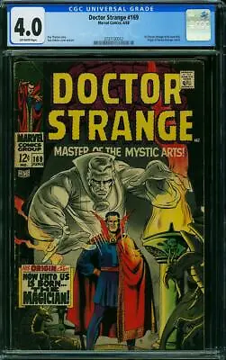 Buy Doctor Strange #169 CGC 4.0 1969 1st In Own Title! Key Silver Age! N1 312 Cm • 388.27£