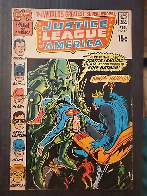 Buy Justice League Of America #87 DC 1971 Neal Adams First App ANGOR FN/VFN • 19.42£