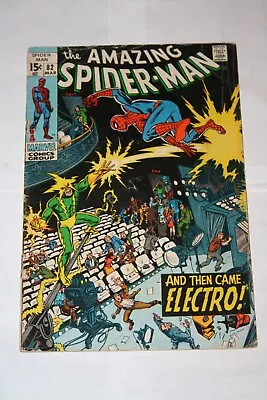 Buy Amazing Spiderman 82! 1970! Classic Electro Cover! • 23.29£