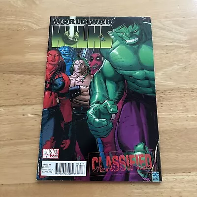 Buy World War Hulks Classified # 1 Marvel Comics 2010 • 5.91£