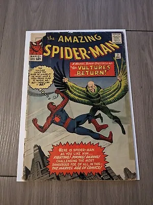 Buy Amazing Spider-Man #7 2nd Vulture 1963 Silver Age Marvel Comics Key Book • 388.22£