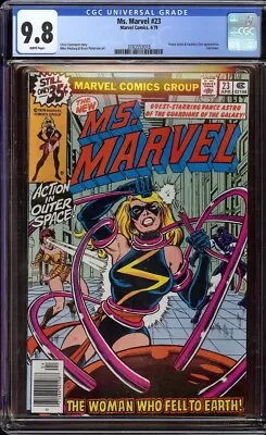Buy Ms Marvel # 23 CGC 9.8 White (Marvel, 1979) Faceless One Appearance & Last Issue • 151.44£