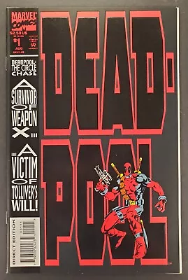 Buy Deadpool: The Circle Chase #1 1st Solo Series NM Marvel Comics 1993 • 19.42£