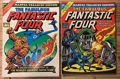 Buy Marvel Treasury Editions # 2 Fn+ And # 11 Vfn  Fantastic Four , Jack Kirby • 50£