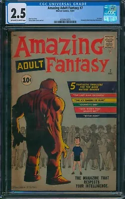 Buy AMAZING ADULT FANTASY #7 ⭐ CGC 2.5 ⭐ Stan Lee Story Steve Ditko Art Marvel 1961 • 135.91£