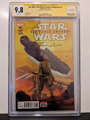 Buy CGC SS 9.8 Star Wars: The Force Awakens Adaptation #1 Signed By Daisy Ridley • 621.29£
