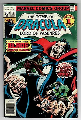 Buy The Tomb Of Dracula # 58 (5.5) 7/1977 Marvel 1st Solo Blade The Vampire Hunter! • 12.04£