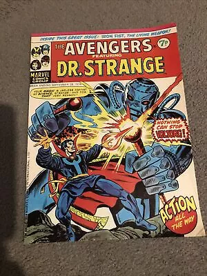 Buy The Avengers Featuring Dr Strange #54 28/09/74 Iron Fist Roy Thomas John Buscema • 10£