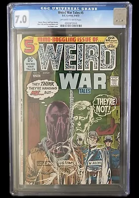Buy Weird War Tales Vol 1 #5 CGC 7.0 1972 OW/W PGS DC Comics Joe Kubert Cover • 97.08£