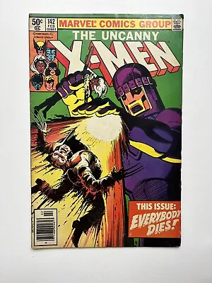Buy Uncanny X-Men 142 (1981) Newsstand Death Of Alternate Future Wolverine. Byrne • 85£