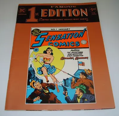 Buy FAMOUS FIRST EDITION #C-30 F, Sensation #1 Treasury Wonder Woman DC Comics 1974 • 15.52£