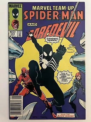 Buy Marvel Team-Up #141 1st App Black Symbiote Suit Venom 1984 Newsstand Variant VF+ • 58.25£