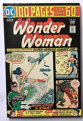 Buy WONDER WOMAN 214 100 Page GIANT Green Lantern BRONZE Beauty High Grade NM 1974 • 69.12£