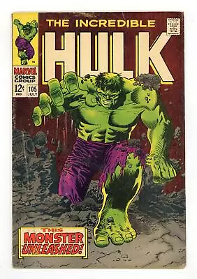 Buy Incredible Hulk #105 VG- 3.5 1968 • 47.37£