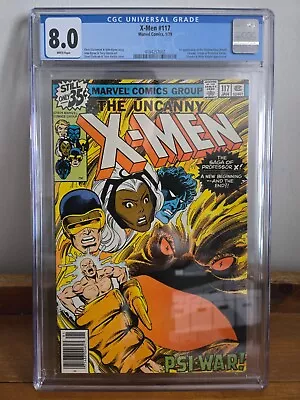 Buy Uncanny X-Men 117 - 1979 - 1st Shadow King - Origin Prof X - CGC 8.0 Newsstand • 58.25£