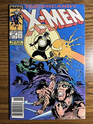 Buy Uncanny X-men 249 Newsstand 1st App Of Whiteout Marvel Comics 1989 • 3.84£