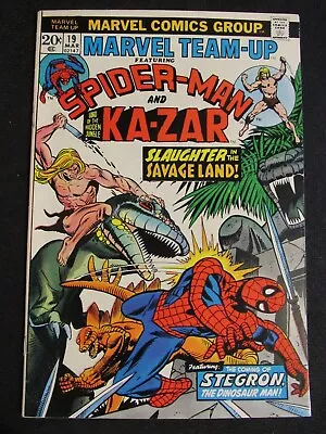 Buy Marvel Team-Up #19 (1974) Spider-Man & Ka-Zar Savage Land VF+ 8.5 PX470 • 9.28£