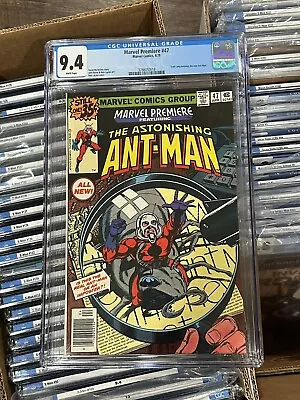 Buy 🔥marvel Premiere #47 Cgc 9.4*1979*scott Lang 1st App As Ant-man*white❄pages*mcu • 166.97£