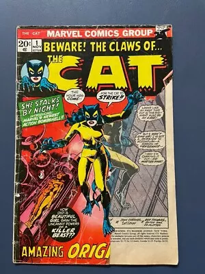 Buy The Cat #1 -1st Appearance & Origin Of The Cat (Greer Grant Nelson, Tigra) • 7.77£